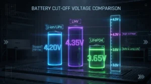 برای بخش تفاوت ولتاژهای LFP و Li-ion