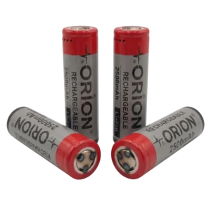باتری لیتیوم یون ۱۸۶۵۰ اوریون Orion HP 10C 2500mAh (استوک کارکرد صفر)